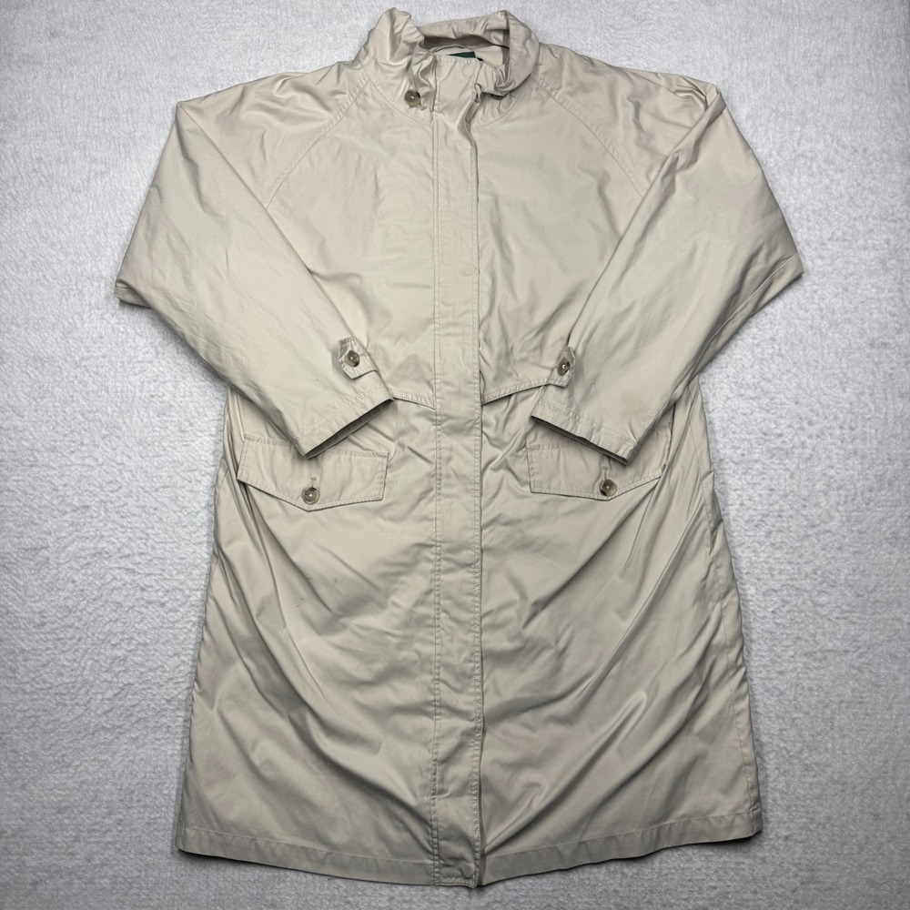 Cabela's Trench Coat Raincoat Jacket‎ Tan Beige Women's Size XL